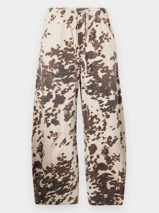 GAP Pants - Gap Women's Cow-Print Wide Leg Pants - Brown/Cream